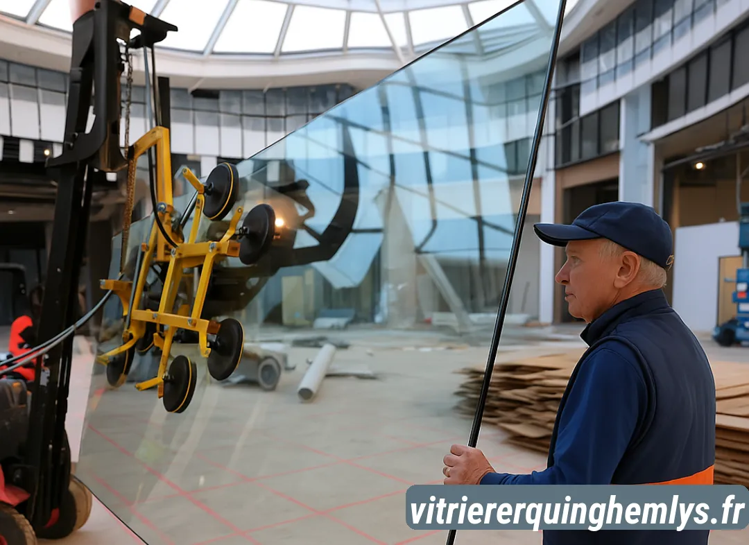 Remplacement de vitrine magasin Erquinghem-Lys